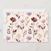 Faire-part Dreamy Bunny A Initial Gold Glitter Newborn (Dos)