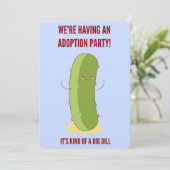 Faire-part drôle de conserves au vinaigre de (Debout devant)