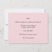 Faire-part Drôle Nous Avons Déménagé Vieille Remorque Blanche (Dos)