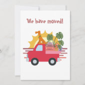 Faire-part Drôle Nous avons déplacé le chien sur la piste ave (Devant)