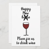 Faire-part Drôle Nouveau Vin Maison (Devant / Derrière)