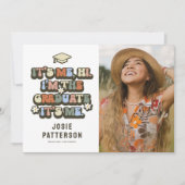 Faire-part Drôle Retro Photo Graduation (Devant)