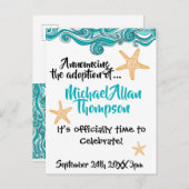 Faire-part du groupe d'adoption Starfish (Devant / Derrière)