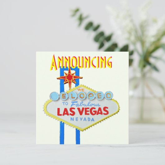 Faire-part du Mariage Las Vegas Elope (Debout devant)