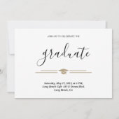 Faire-part du Parti 2023 Carte photo diplômé (Dos)