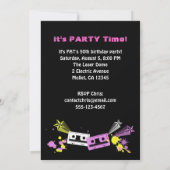 faire-part du Retro Style Photo Party 1980 (Dos)