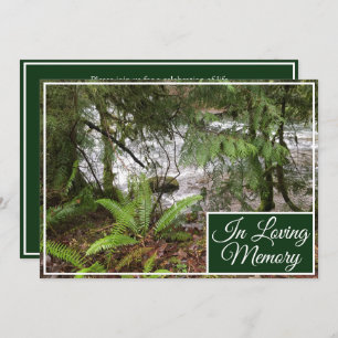 Faire-part du service commémoratif de Forest River