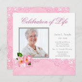 Faire-part du service de commémoration de photos p (Devant / Derrière)