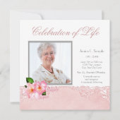 Faire-part du service de commémoration de photos p (Devant)