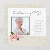 Faire-part du service de commémoration de photos p (Devant / Derrière)