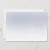 Faire-part du service d'enlèvement de la neige (Dos)