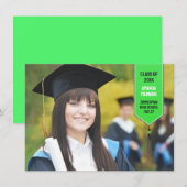 Faire-part du stylo photo de graduation (Devant / Derrière)