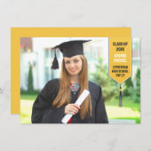 Faire-part du stylo photo de graduation (Devant / Derrière)