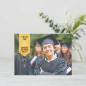 Faire-part du stylo photo de graduation (Debout devant)