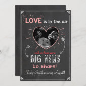 Faire-part d'Ultrasons de la grossesse amoureuse d (Devant / Derrière)