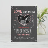 Faire-part d'Ultrasons de la grossesse amoureuse d (Debout devant)