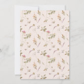 Faire-part Dusky Blush rose Fleur sauvage Crest (Dos)