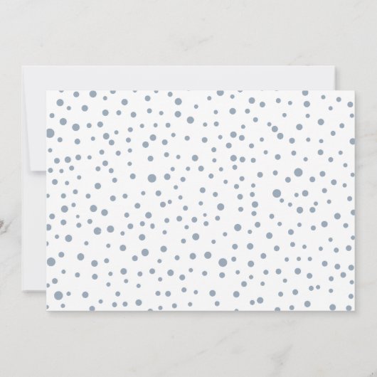 Faire-part Dusty blue Joy First Christmas photo naissance béb (Dos)