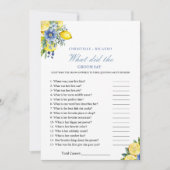 Faire-part Dusty Mariée et mariée trivia jeu de douche de mar (Devant)