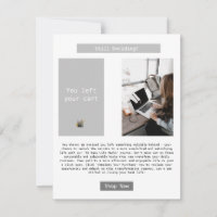 E-mail de rappel de panier abandonné