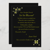 Faire-part Éclairage de Fleur Jaune Néon 2 (Devant / Derrière)