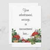 Faire-part Éclairage de l'ivoire et du tabouret (Devant / Derrière)