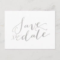 Éclat de feuille d'argent | Carte postale de sauve