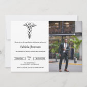 Faire-part Ecole de photo moderne de médecine diplôme (Devant)