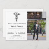 Faire-part Ecole de photo moderne de médecine diplôme (Devant / Derrière)