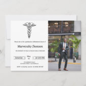 Faire-part École moderne de photo de médecine (Devant)