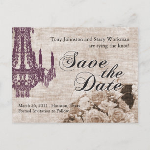 Faire-part Économies de cru la carte postale de date
