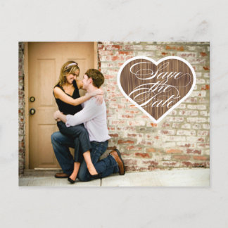 Faire-part Économies de photo du coeur | la carte postale de