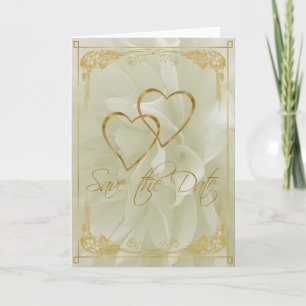 Faire-part Économies légères de dahlia la date