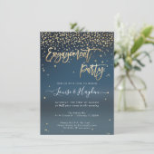 Faire-part Écrit dans la partie d'engagement Stars (Debout devant)