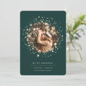 Faire-part Écrit dans les étoiles | Fiançailles photo (Debout devant)