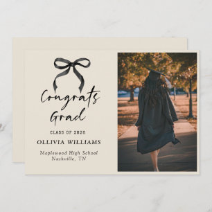 Faire-part Écriture manuscrite Graduation Beige