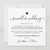 Faire-part Écriture Plus Petite Mariage Réduction Photo Maria (Devant)