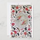 Faire-part EDEN, noir et blanc, rouge (Devant)