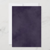 Faire-part Eggplant Purple Floral Graduation Photo (Dos)