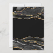 Faire-part Elegant and Modern Black & Gold Graduation (Dos)