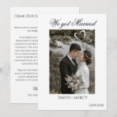 Faire-part Élégant Bohème (Devant / Derrière)