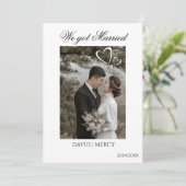 Faire-part Elegant Boho  (Debout devant)