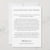 Faire-part Elegant Boho  (Dos)