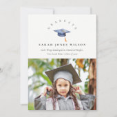 Faire-part Élégant Casquette minimal photo (Devant)