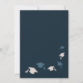 Faire-part Élégant Casquette moderne Grad & Tassel Photo Grad (Dos)