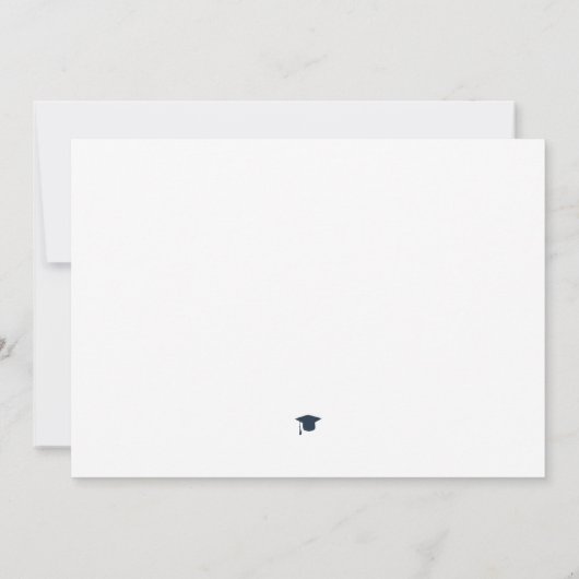 Faire-part Élégant collage photo collage floral graduation (Dos)