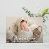 Faire-part Élégant Collage photo de nouveau-nés Annonces de n (Debout devant)