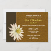 faire-part élégant d'anniversaire de mariage (Devant)