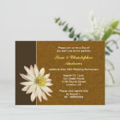 faire-part élégant d'anniversaire de mariage (Debout devant)