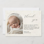 Faire-part Elégant Deux Photos de Bébé Annonces de naissance (Dos)